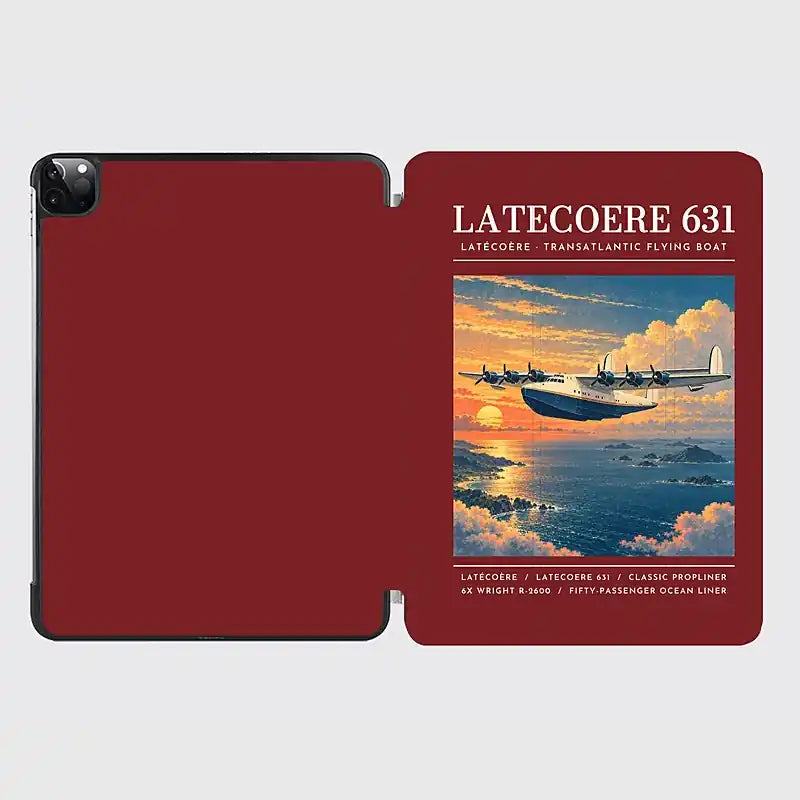 Latecoere 631 - Poster - iPad Case - Dark Red