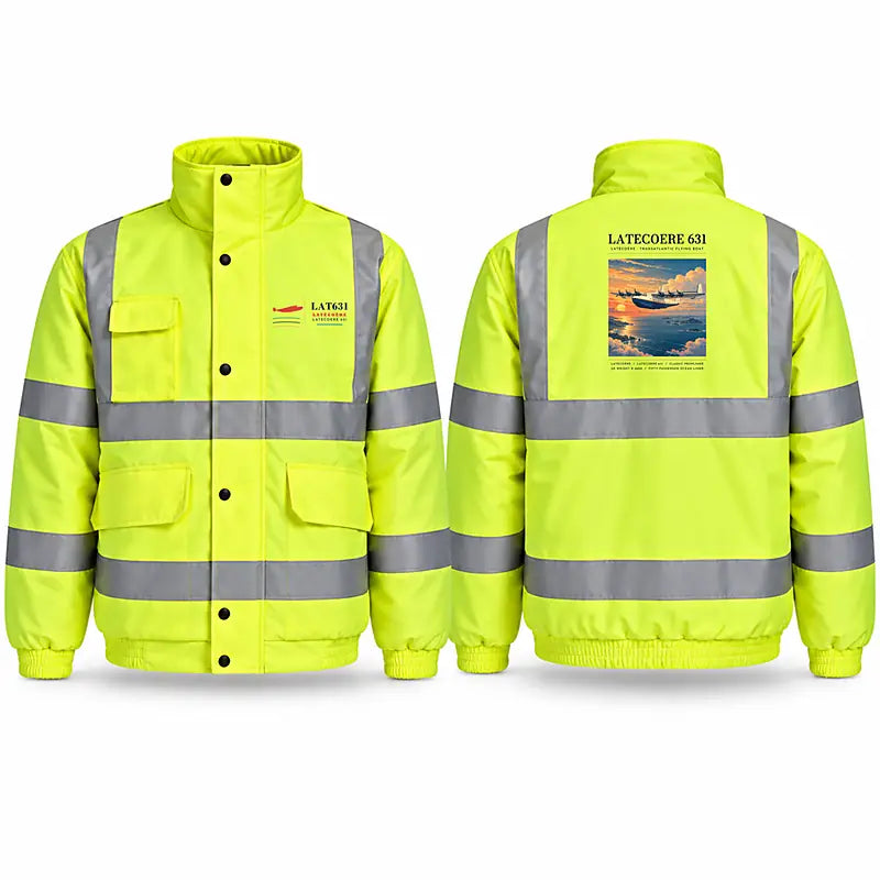 Latecoere 631 Reflective Winter Jackets - Poster - Fluorescent Yellow