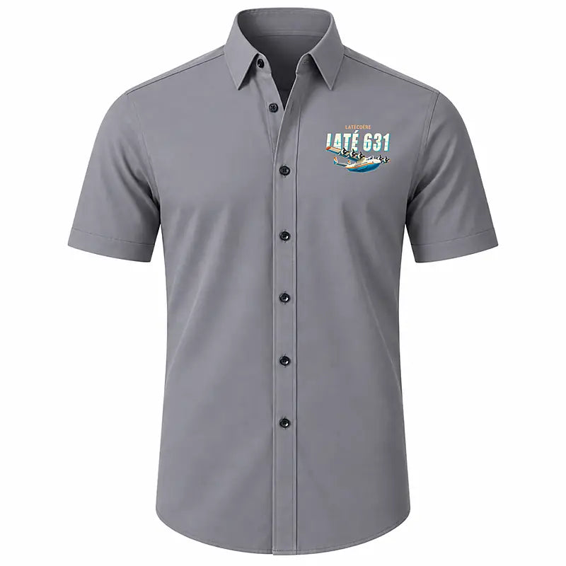 Latecoere 631 - Short Sleeve Shirt - Cartoon - Gray