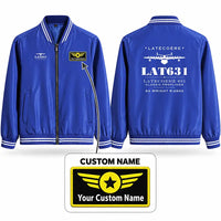 Thumbnail for Latecoere 631 Stylish Jackets - Baseball Collar - Heritage + Name - Royal Blue