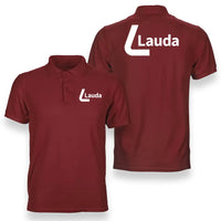 Thumbnail for Lauda logo on red double side polo t shirt