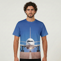 Thumbnail for Face to Face with Airbus A320 Printed 3D T-Shirts
