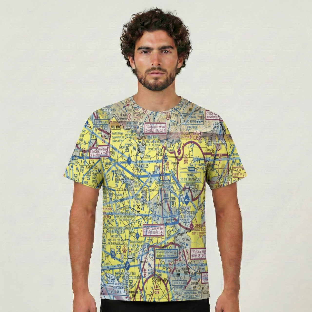 VFR Chart Designed 3D T-Shirts