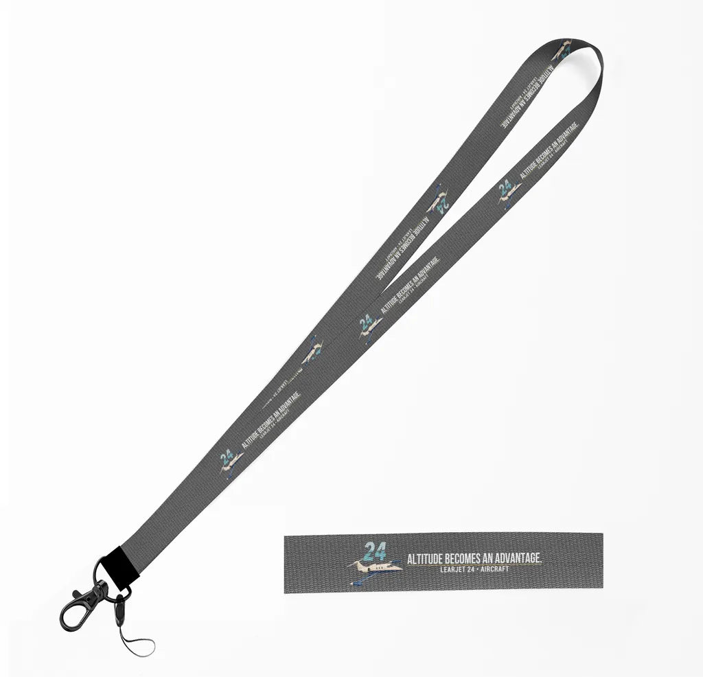 Learjet 24 lanyard - gray