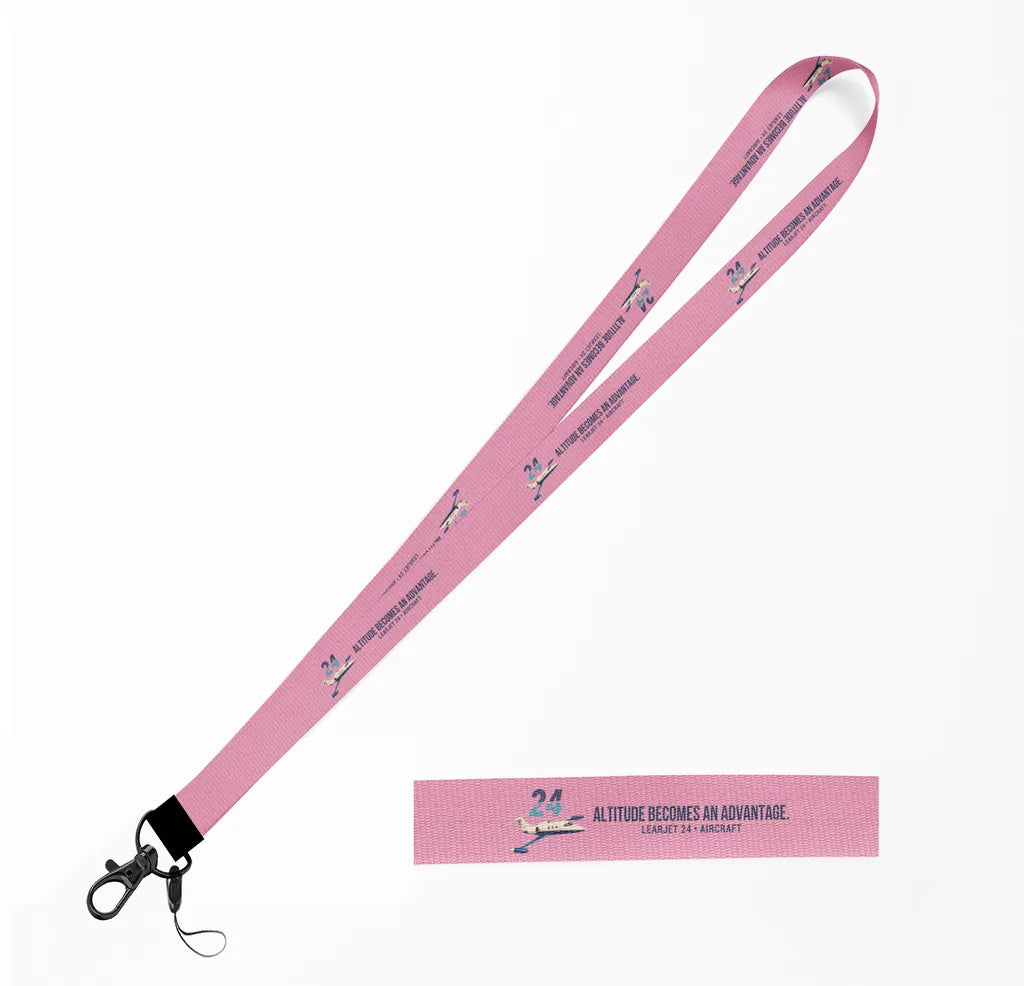 Learjet 24 lanyard - pink