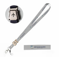 Thumbnail for Learjet 29 seat belt lanyard - light gray