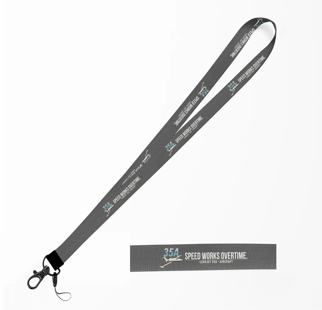 Learjet 35A lanyard - gray