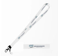 Thumbnail for Learjet 60XR lanyard - white