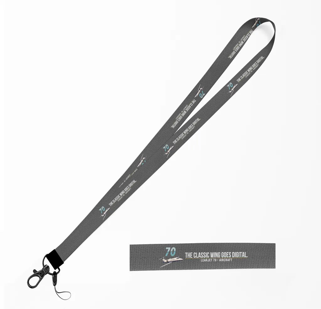 Learjet 70 lanyard - gray