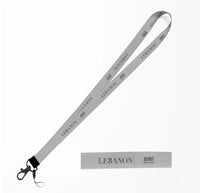 Thumbnail for Lebanon Country Series lanyard - light gray