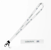 Thumbnail for Lebanon Country Series lanyard - white