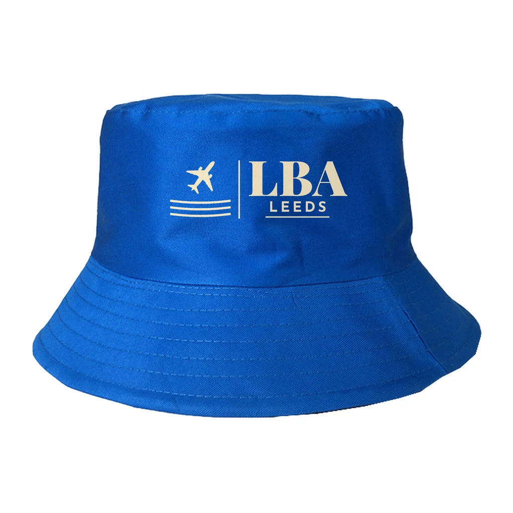 Leeds Bradford Airport (LBA) summer hat - blue