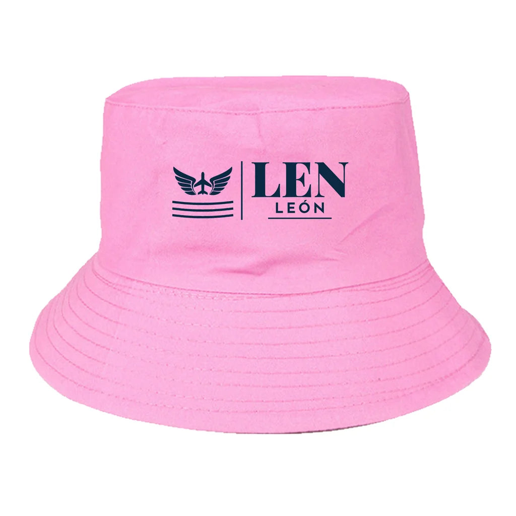 León Airport (LEN) summer hat - light pink