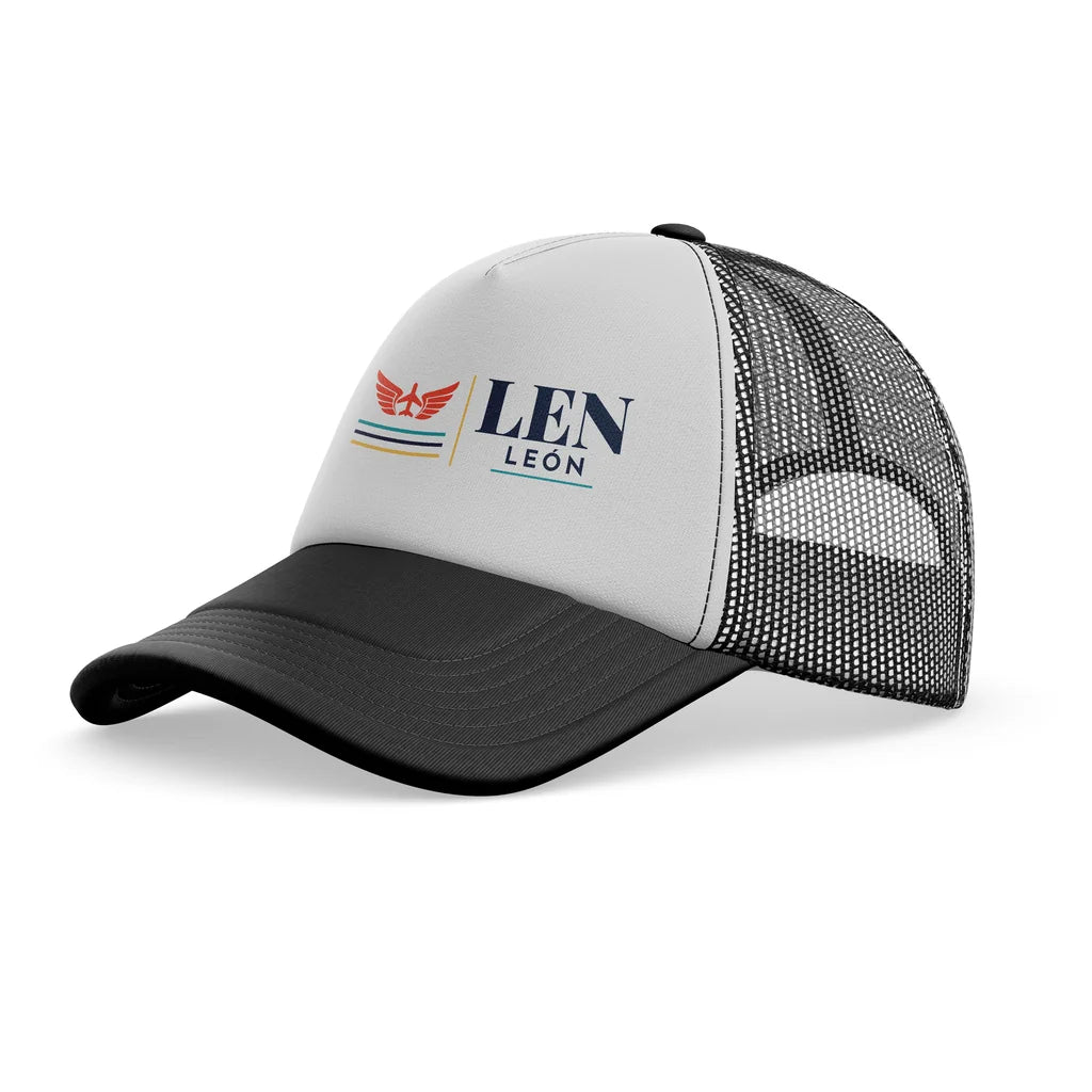 León Airport (LEN) trucker cap - black