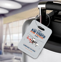 Thumbnail for Leonardo AW109SP GrandNew design on light gray acrylic luggage tags, double-side print