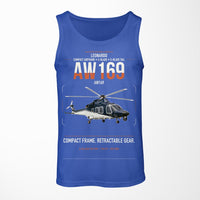 Thumbnail for Leonardo AW169 design on blue tank top