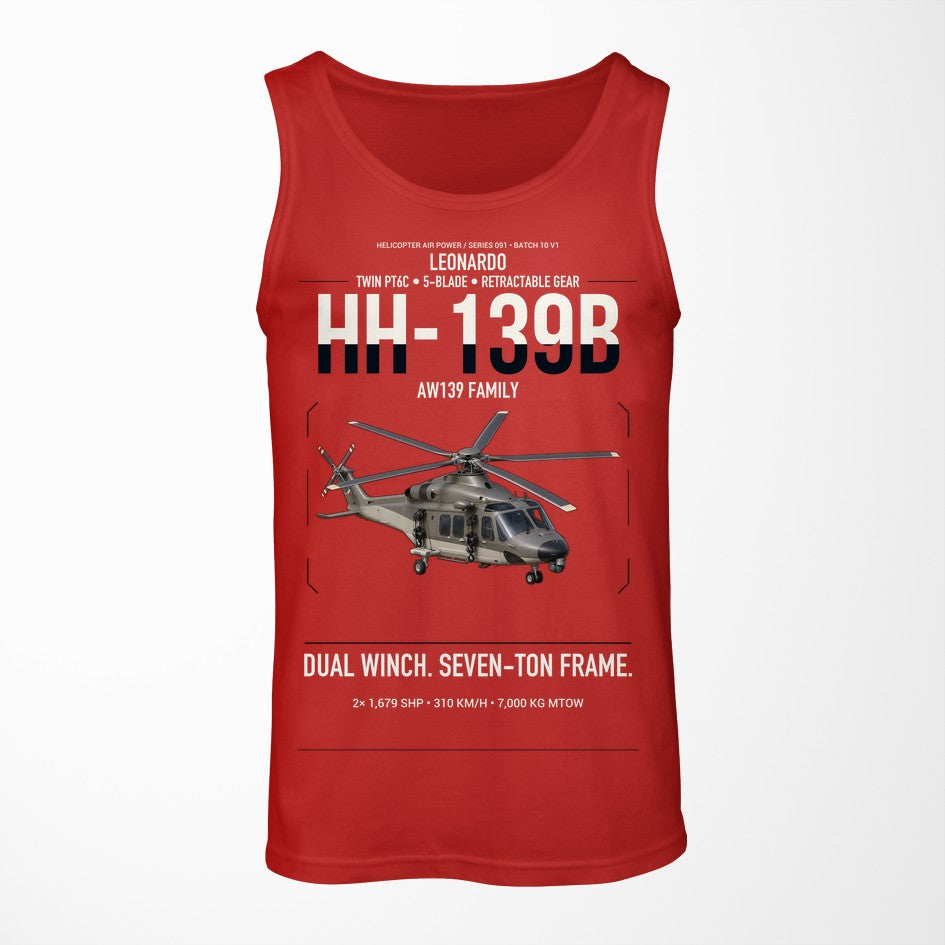 Leonardo HH-139B design on red tank top