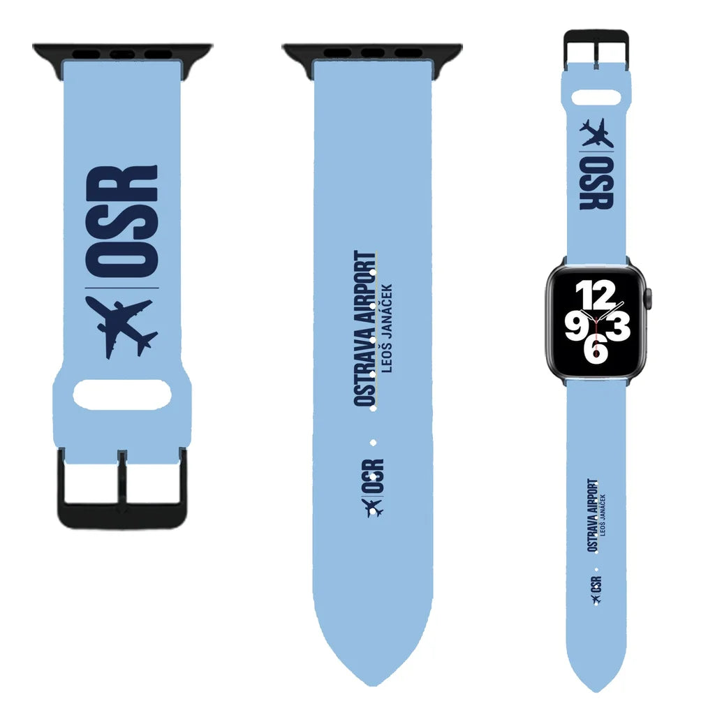 WBV6 | Leoš Janáček Airport Ostrava OSR | Light Blue (Metal Buckle)