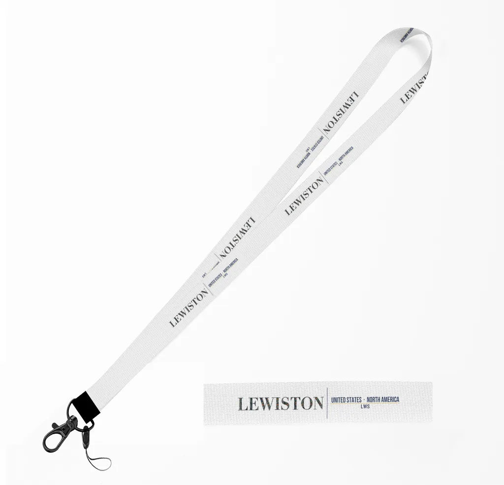 Lewiston City Series lanyard - white