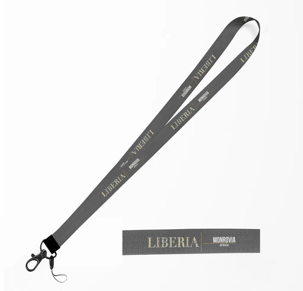 Liberia Country Series lanyard - gray