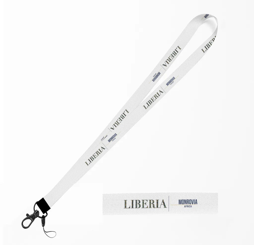 Liberia Country Series lanyard - white