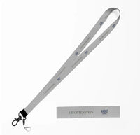 Thumbnail for Liechtenstein Country Series lanyard - light gray
