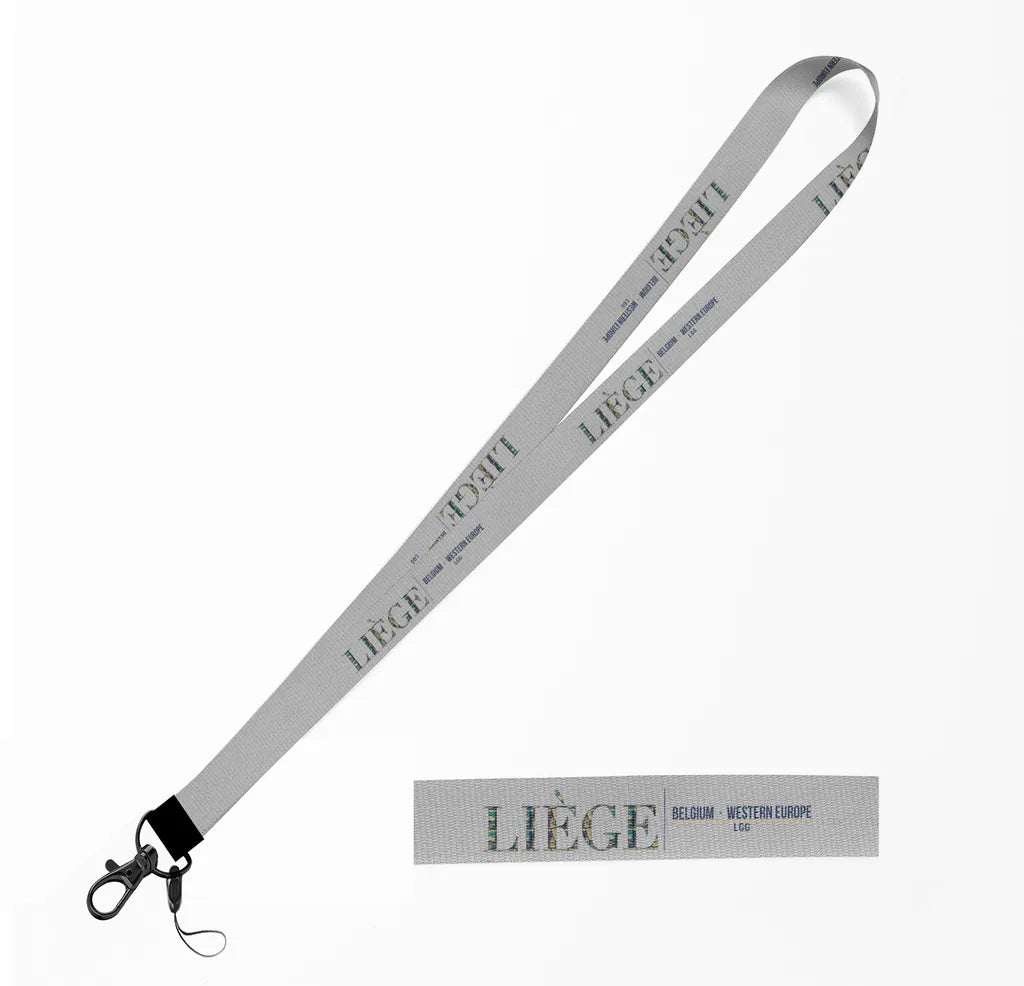 Liège City Series lanyard - light gray