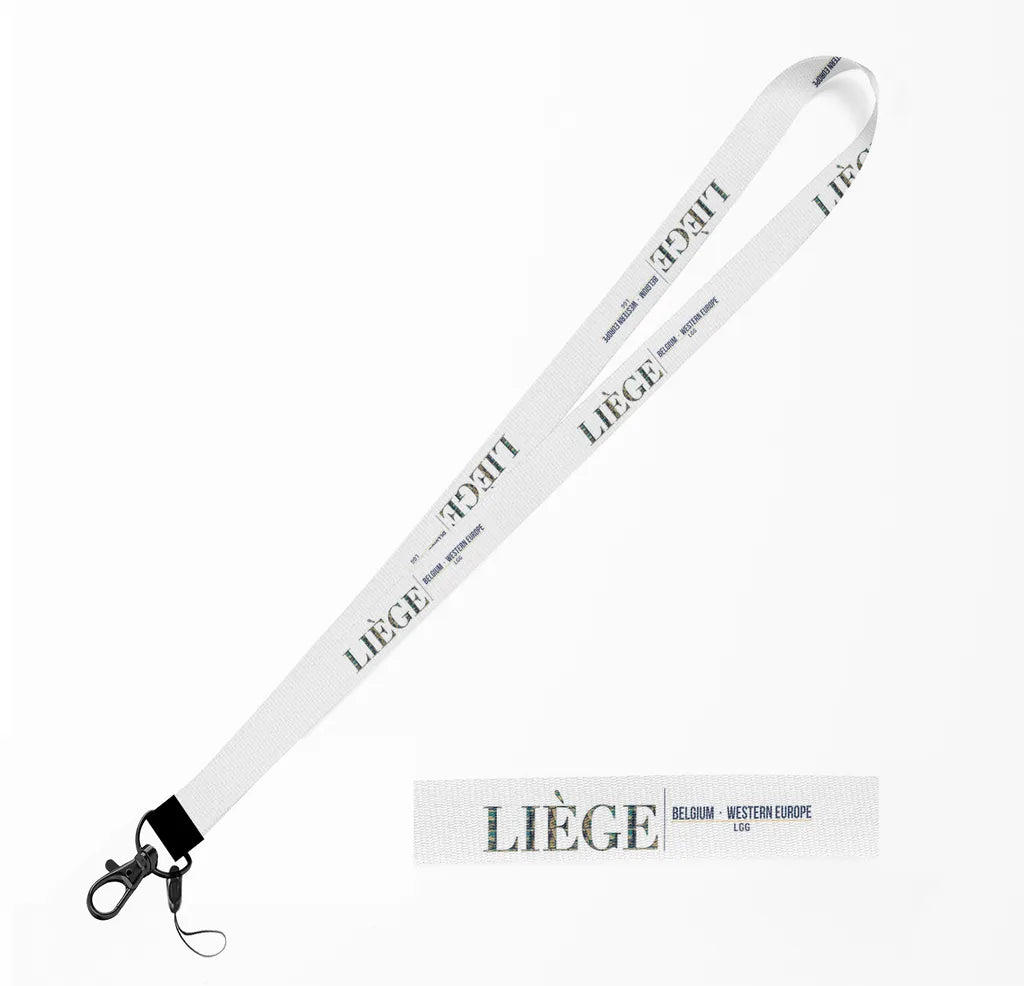 Liège City Series lanyard - white