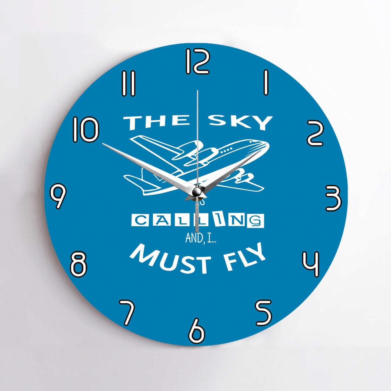 The Sky is Calling and I Must Fly Designed Wall Clocks