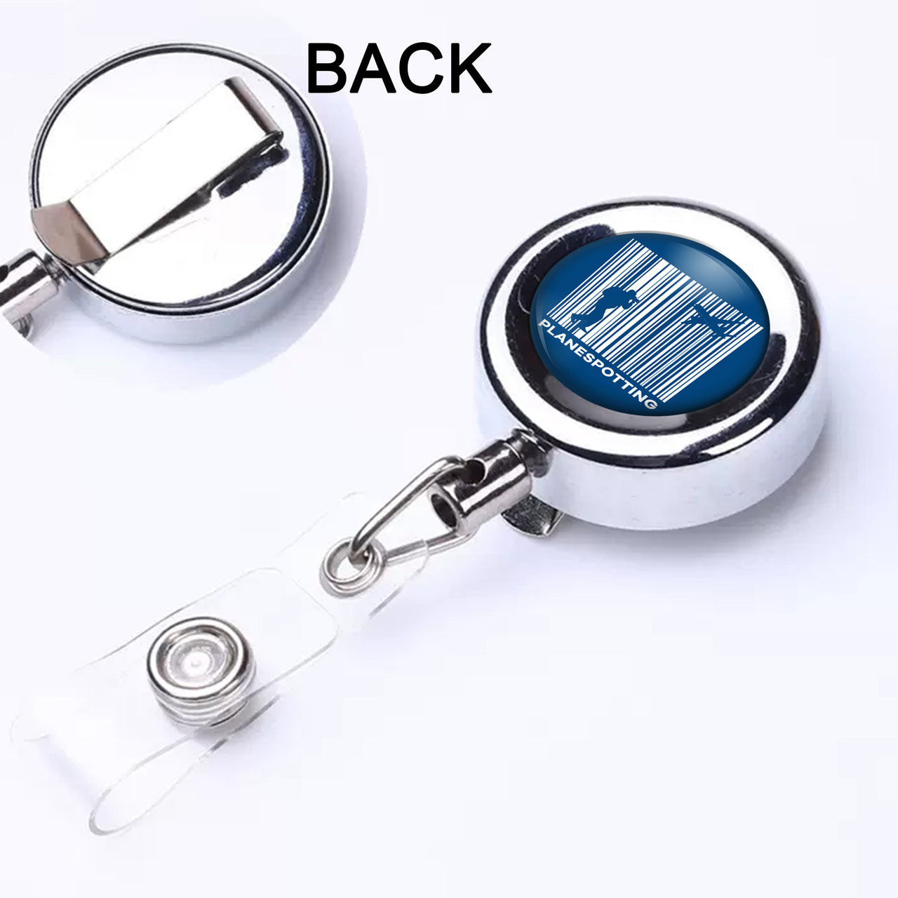 Planespotting Designed Retractable ID Card Badge