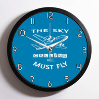 Thumbnail for The Sky is Calling and I Must Fly Designed Wall Clocks