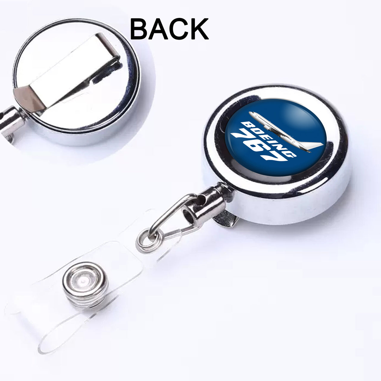 The Boeing 767 Designed Retractable ID Card Badge