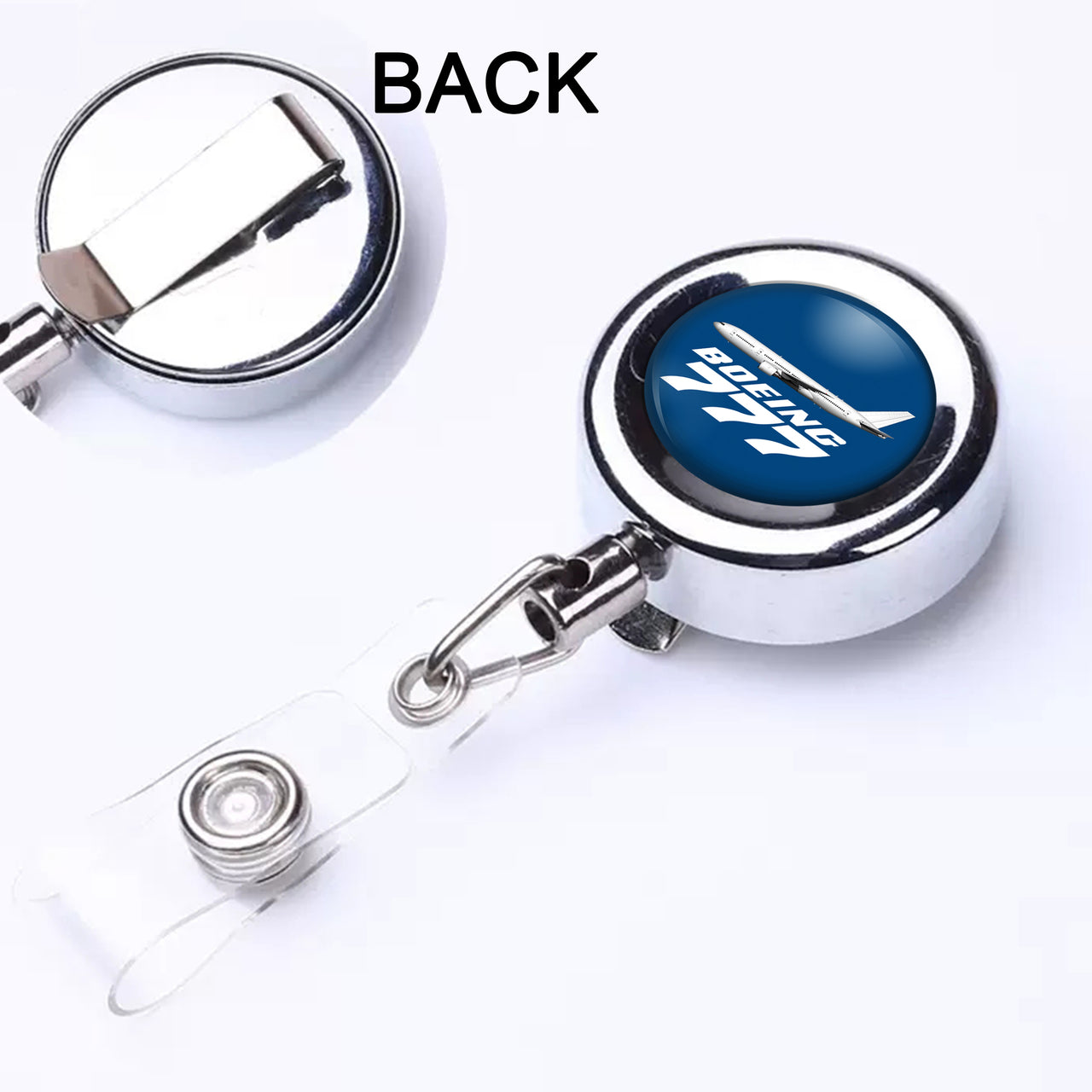 The Boeing 777 Designed Retractable ID Card Badge