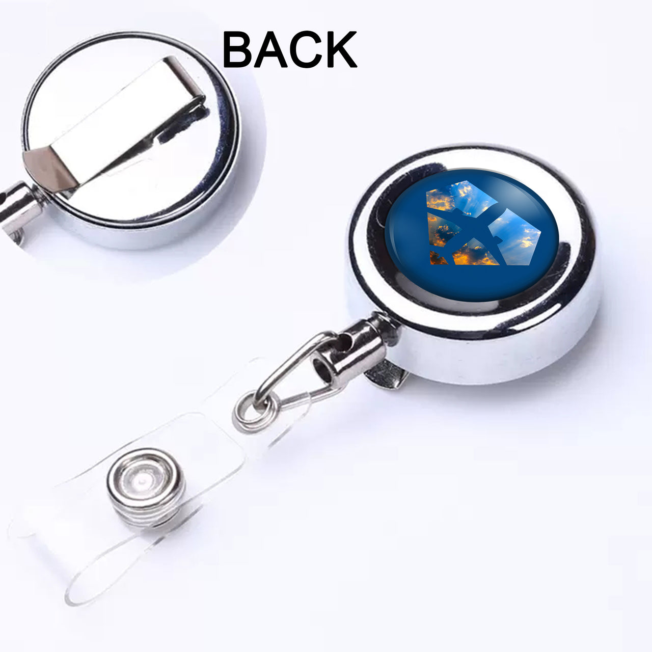 Supermen of The Skies (Sunrise) Designed Retractable ID Card Badge