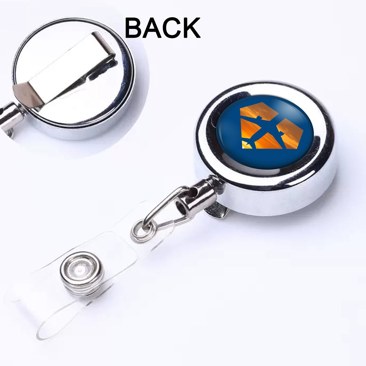 Supermen of The Skies (Sunset) Designed Retractable ID Card Badge