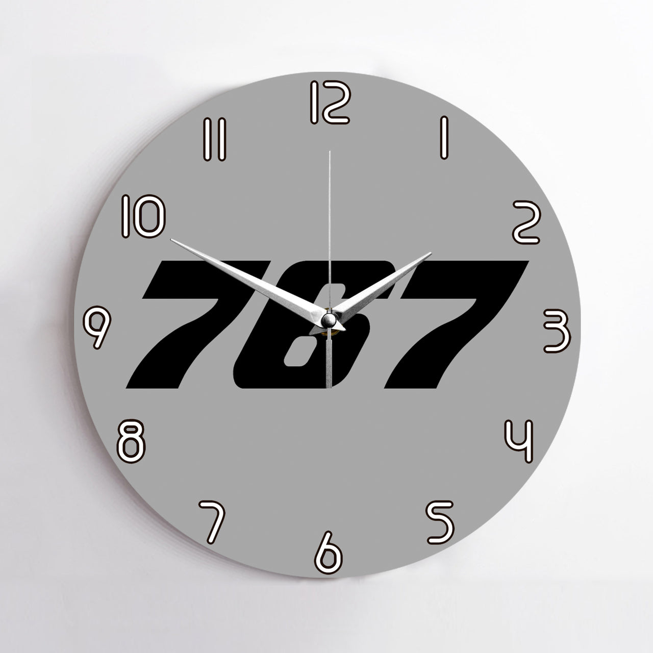 767 Flat Text Designed Wall Clocks