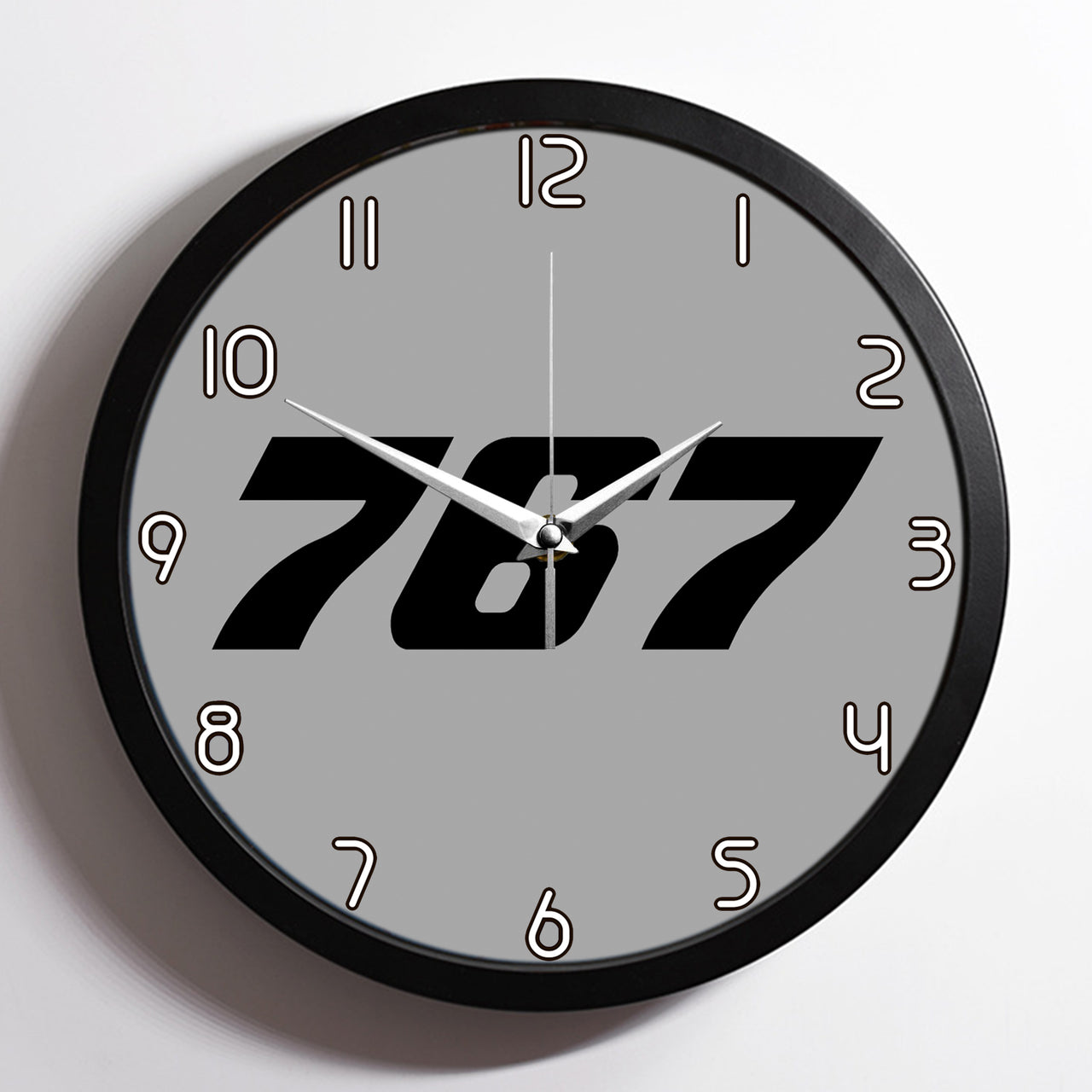 767 Flat Text Designed Wall Clocks