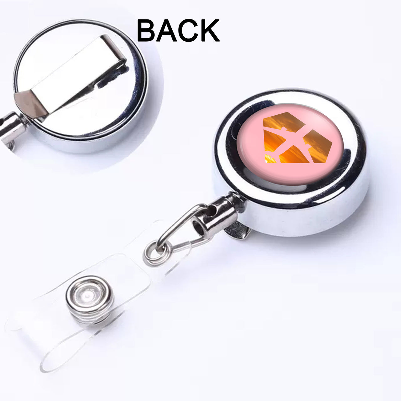 Supermen of The Skies (Sunset) Designed Retractable ID Card Badge