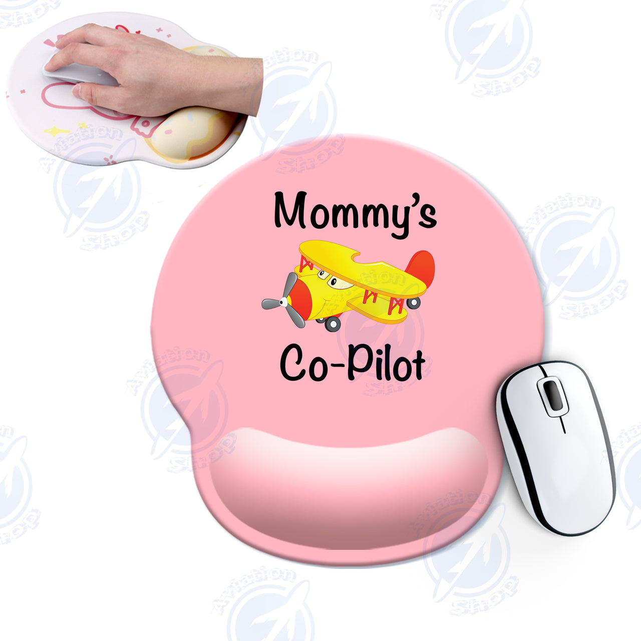 Mommy's Co-Pilot (Propeller2) Designed Ergonomic Mouse Pads