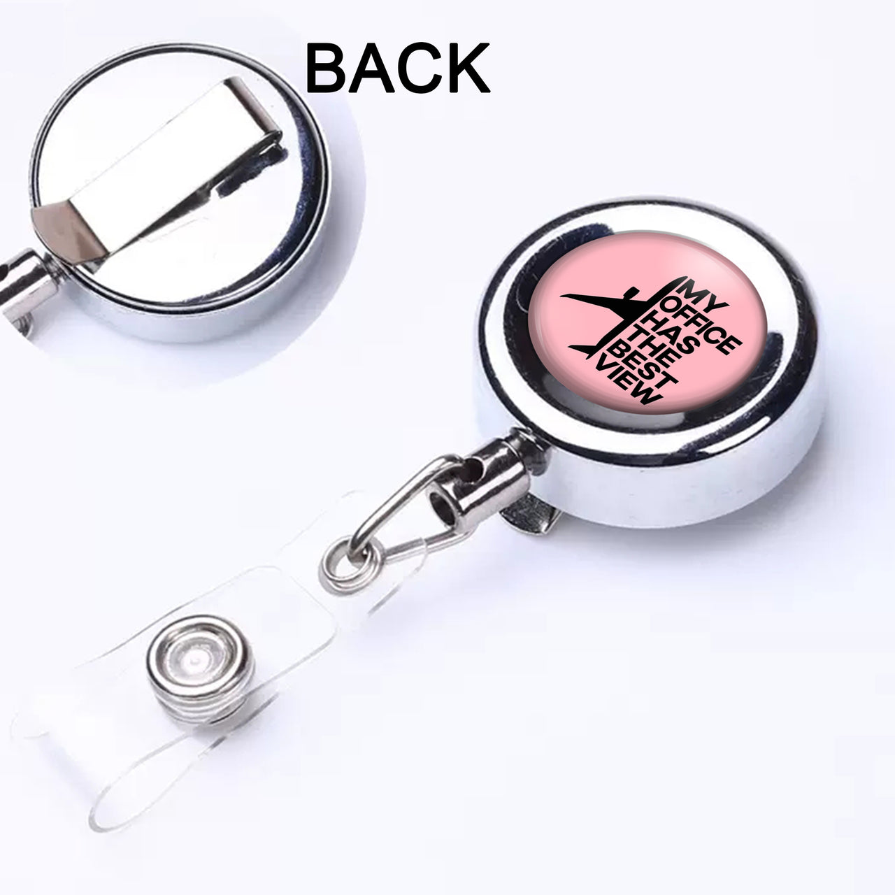 My Office Has The Best View Designed Retractable ID Card Badge