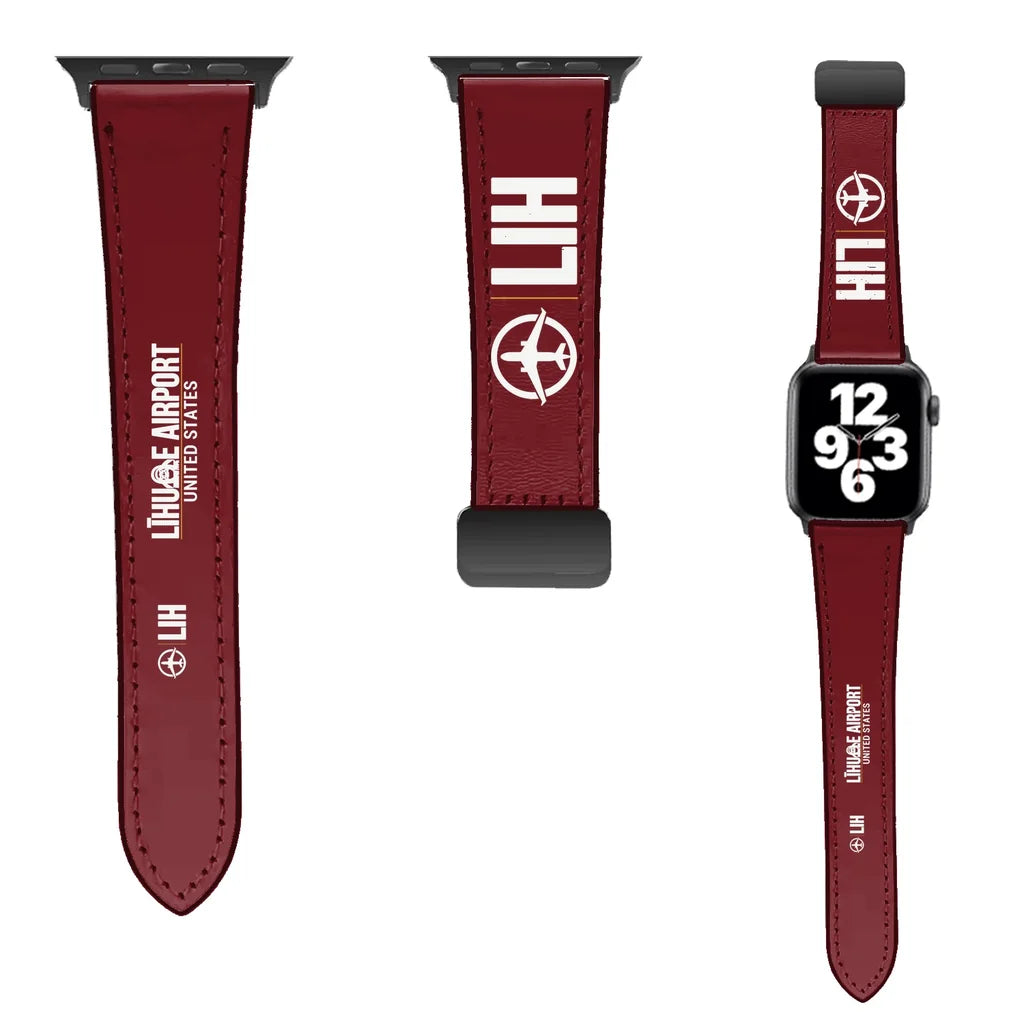 WBV6 | Līhuʻe Airport LIH | Leather - Dark Red