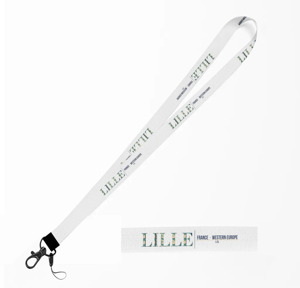 Lille City Series lanyard - white