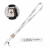 Thumbnail for Lima City Series seat belt lanyard - white