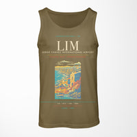 Thumbnail for Lima Jorge Chavez International Airport LIM Tank Top - Green Army