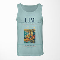 Thumbnail for Lima Jorge Chavez International Airport (LIM) design on light green tank top