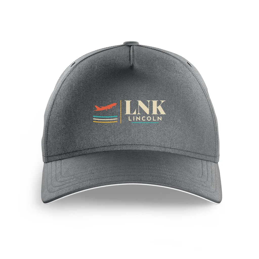 Lincoln Airport (LNK) printed hat - gray