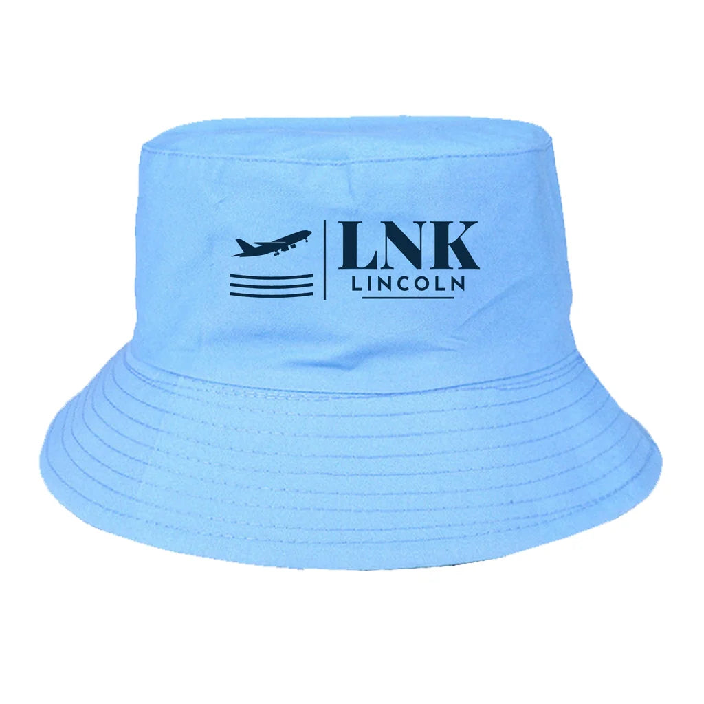Lincoln Airport (LNK) summer hat - light blue