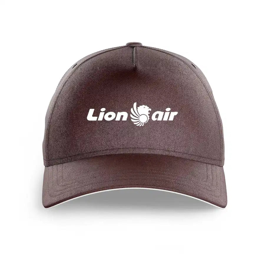 Lion Air printed hat - brown