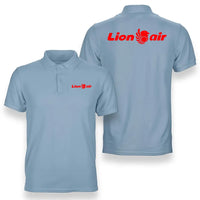 Thumbnail for Lion Air logo on light blue double side polo t shirt