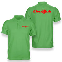Thumbnail for Lion Air logo on light green double side polo t shirt